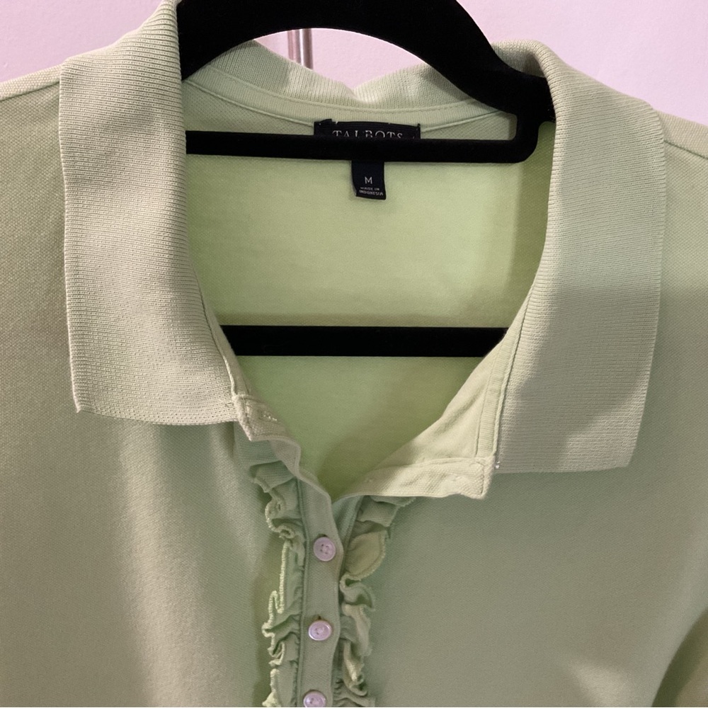 Talbots Green Polo Shirt Dress Size M - Picture 4 of 8